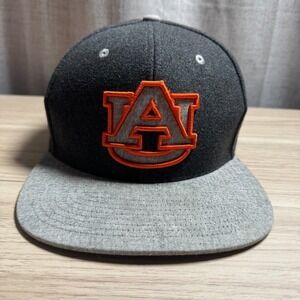Zephyr NCAA Auburn Tigers Football Cap Mens Gray Wool Adjustable Snapback Hat‎